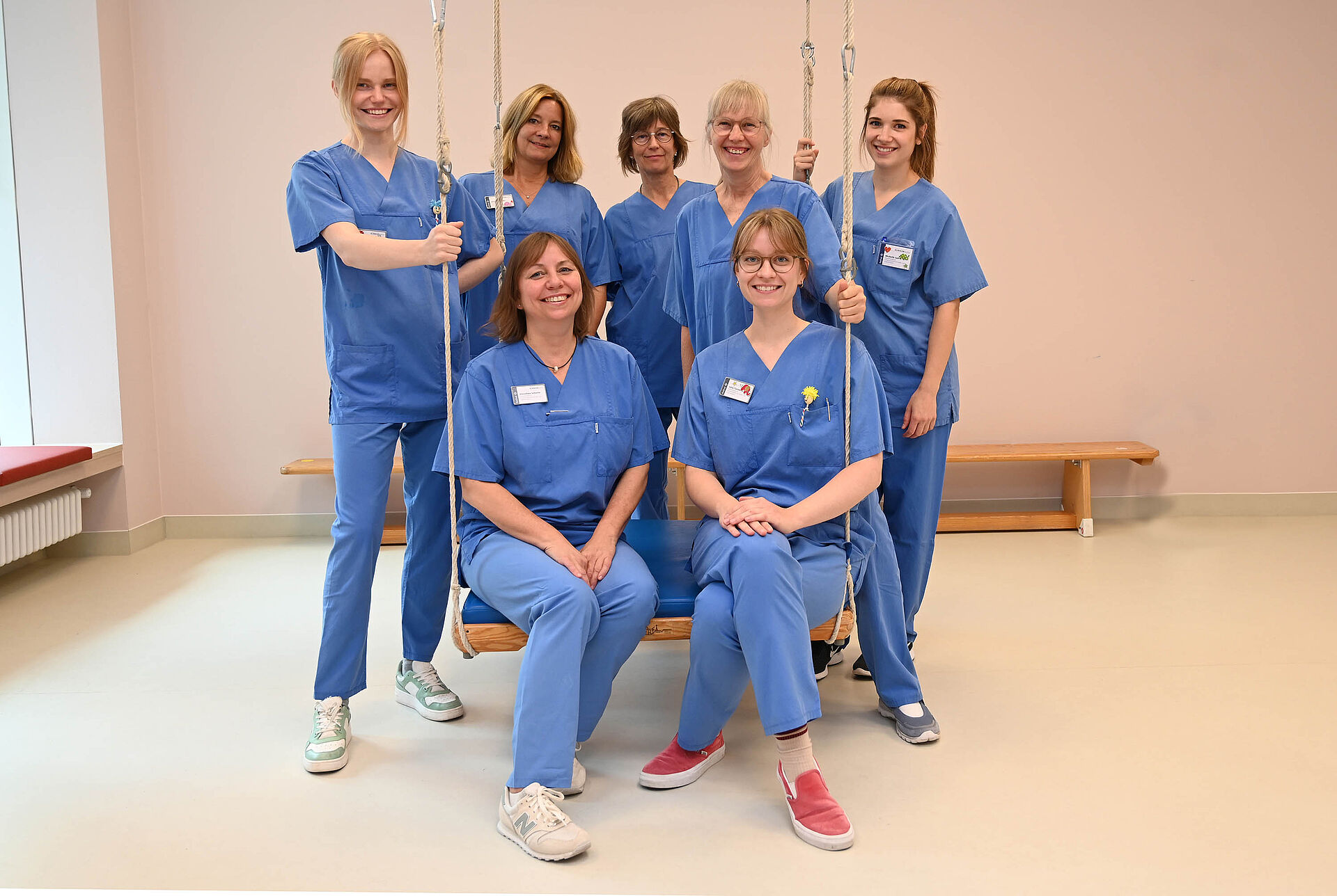 Gruppenbild der Physiotherapie im Kinderzentrum
